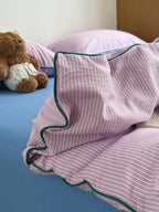 Quiet Piping Colorblock Duvet Cover Set original reference image 60
