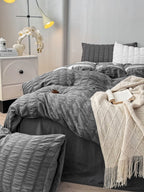 Quiet Stripe Seersucker Bedding Set original reference image 6