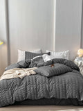 Quiet Stripe Seersucker Bedding Set original reference image 8