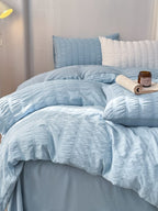 Quiet Stripe Seersucker Bedding Set original reference image 13