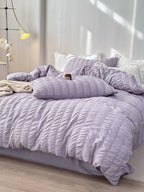 Quiet Stripe Seersucker Bedding Set original reference image 17