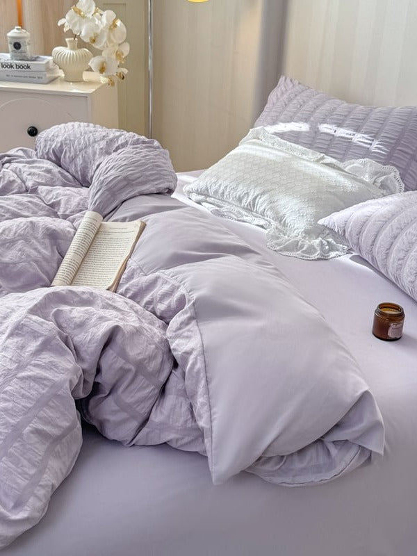 Quiet Stripe Seersucker Bedding Set original reference image 20