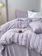 Quiet Stripe Seersucker Bedding Set original reference image 21