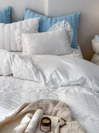 Quiet Stripe Seersucker Bedding Set original reference image 26