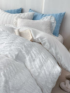 Quiet Stripe Seersucker Bedding Set original reference image 27