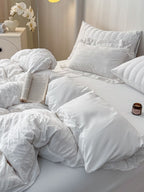 Quiet Stripe Seersucker Bedding Set original reference image 28