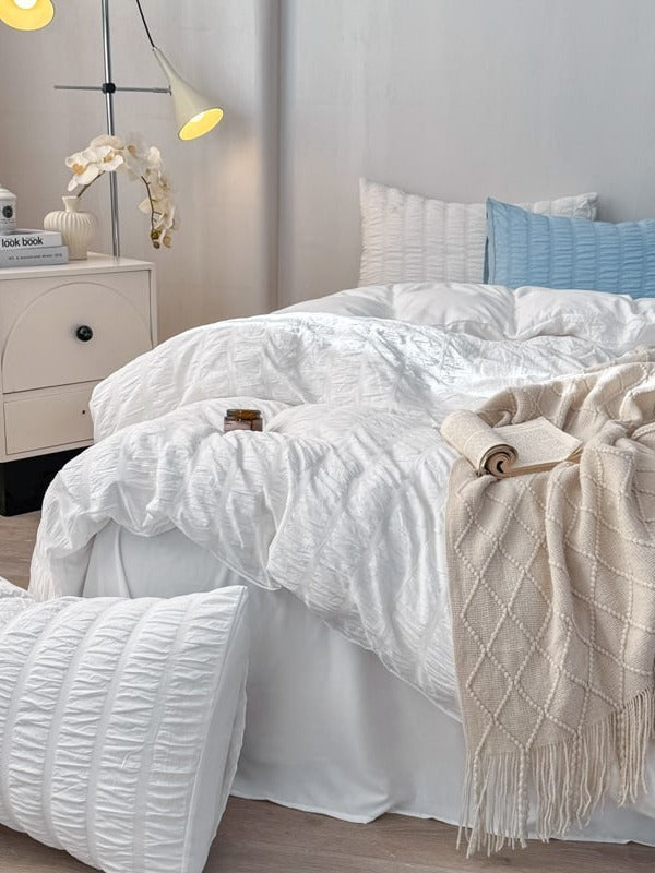 Quiet Stripe Seersucker Bedding Set original reference image 30