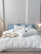 Quiet Stripe Seersucker Bedding Set original reference image 32