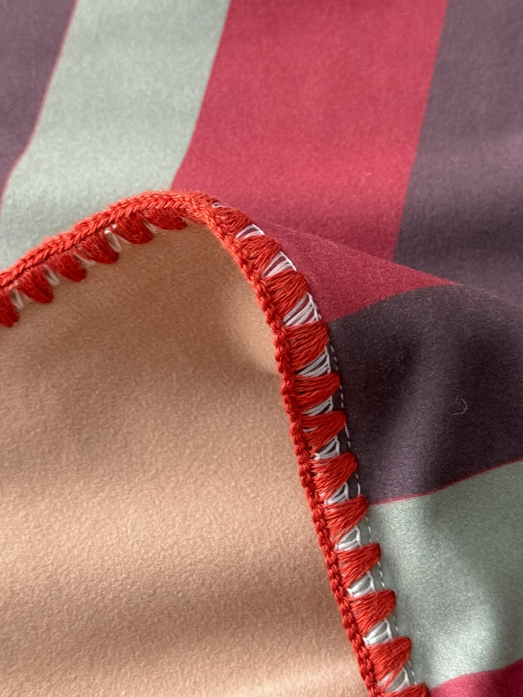 Retro Stripe Thermal Fleece Throw Blanket original reference image 5