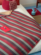 Retro Stripe Thermal Fleece Throw Blanket original reference image 7