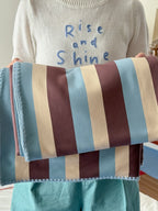 Retro Stripe Thermal Fleece Throw Blanket original reference image 9