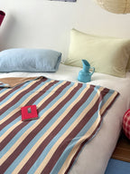 Retro Stripe Thermal Fleece Throw Blanket original reference image 13