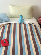 Retro Stripe Thermal Fleece Throw Blanket original reference image 14