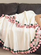 Rose Bouquet Knit Throw Blanket original reference image 7