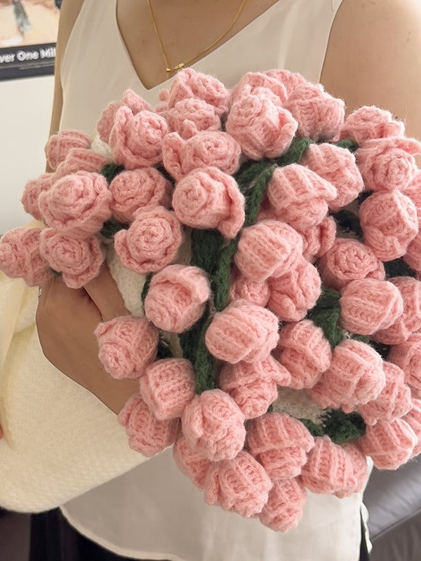Rose Bouquet Knit Throw Blanket original reference image 8