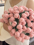 Rose Bouquet Knit Throw Blanket original reference image 8