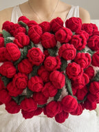 Rose Bouquet Knit Throw Blanket original reference image 12
