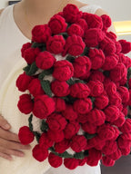 Rose Bouquet Knit Throw Blanket original reference image 16
