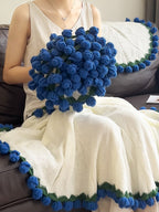 Rose Bouquet Knit Throw Blanket original reference image 19