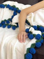 Rose Bouquet Knit Throw Blanket original reference image 23
