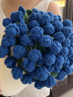 Rose Bouquet Knit Throw Blanket original reference image 24