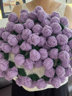 Rose Bouquet Knit Throw Blanket original reference image 25