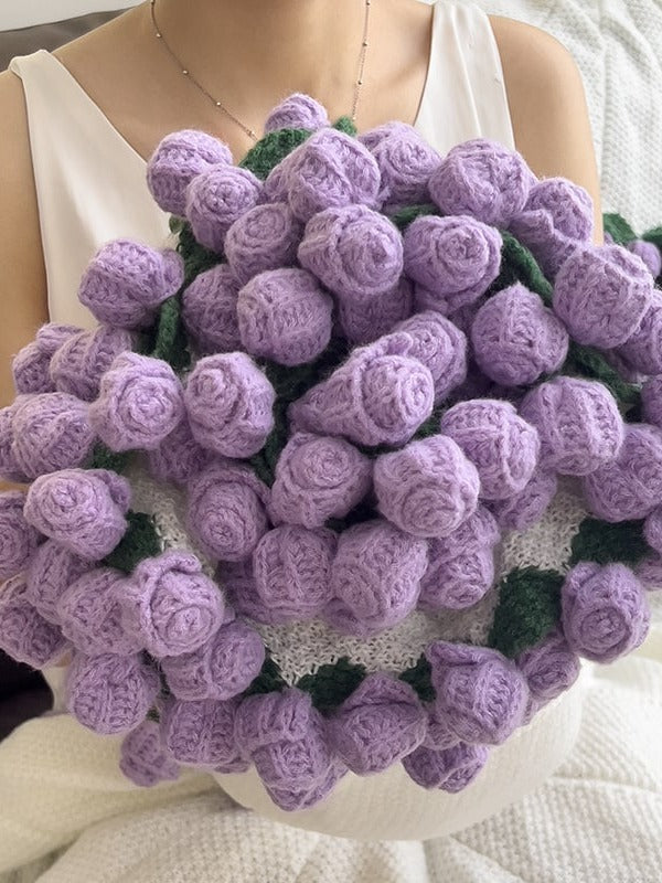 Rose Bouquet Knit Throw Blanket original reference image 28