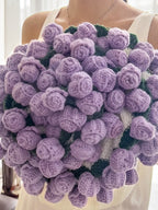 Rose Bouquet Knit Throw Blanket original reference image 30