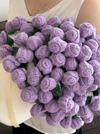 Rose Bouquet Knit Throw Blanket original reference image 32