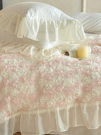 Rose Chiffon Plush Bedding Set original reference image 5