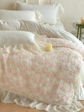 Rose Chiffon Plush Bedding Set original reference image 8
