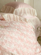 Rose Chiffon Plush Bedding Set original reference image 9