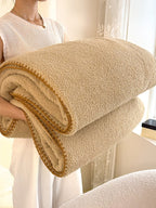 Scallop Edge Sherpa Throw Blanket original reference image 6
