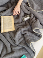 Scallop Edge Sherpa Throw Blanket original reference image 23
