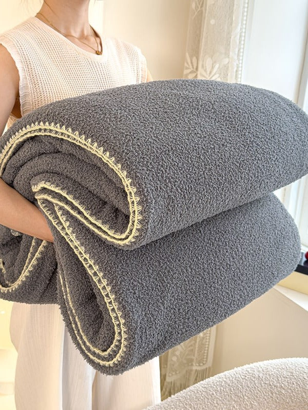 Scallop Edge Sherpa Throw Blanket original reference image 24