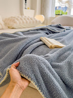 Scallop Edge Sherpa Throw Blanket original reference image 26