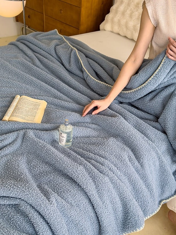 Scallop Edge Sherpa Throw Blanket original reference image 27