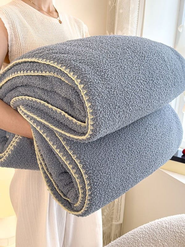 Scallop Edge Sherpa Throw Blanket original reference image 30