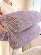 Scallop Edge Sherpa Throw Blanket original reference image 36