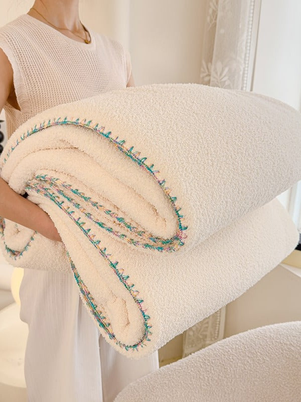 Scallop Edge Sherpa Throw Blanket original reference image 42