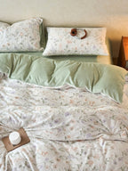Sculpted Floral Plush Bedding Set original reference image 15