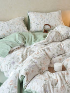 Sculpted Floral Plush Bedding Set original reference image 16