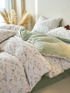 Sculpted Floral Plush Bedding Set original reference image 18