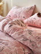 Sculpted Floral Plush Bedding Set original reference image 20