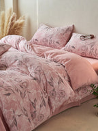 Sculpted Floral Plush Bedding Set original reference image 23