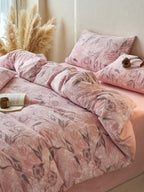 Sculpted Floral Plush Bedding Set original reference image 24