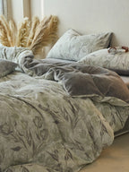 Sculpted Floral Plush Bedding Set original reference image 25