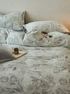 Sculpted Floral Plush Bedding Set original reference image 30