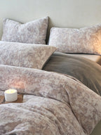 Sculpted Floral Plush Bedding Set original reference image 38