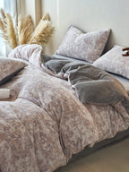 Sculpted Floral Plush Bedding Set original reference image 39
